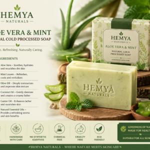 Aloe Vera & Mint Cold Processed Soap